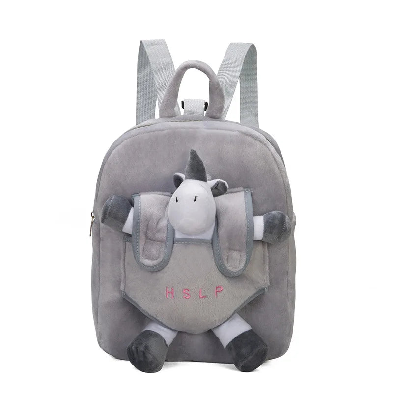 Children's Plush Flamingo & Unicorn Backpack