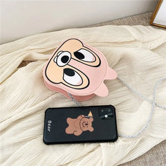 Cartoon Printed Mini Plush Backpack for Kids, Kindergarten Boys and Girls