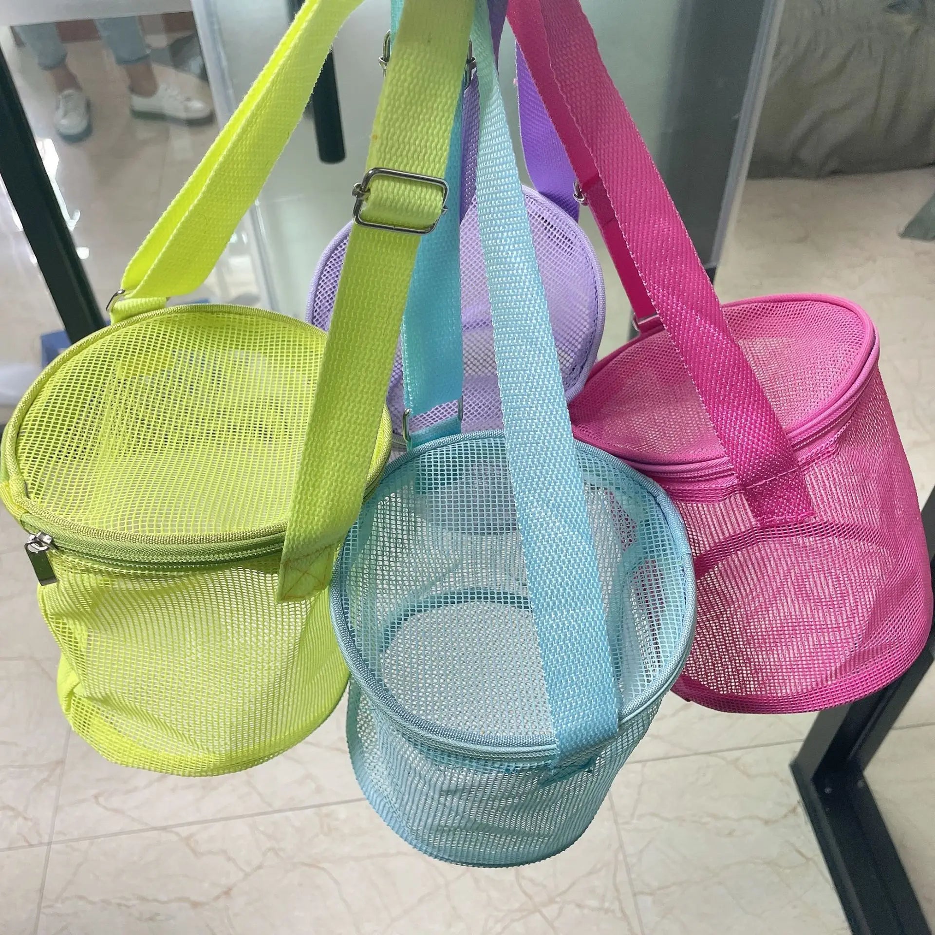 Kids' Round Sand Bucket Toy Storage Bag
