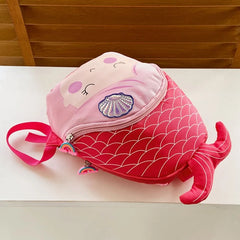 Cartoon Mermaid Backpack Purse Girls Bag Kindergarten Baby Bag