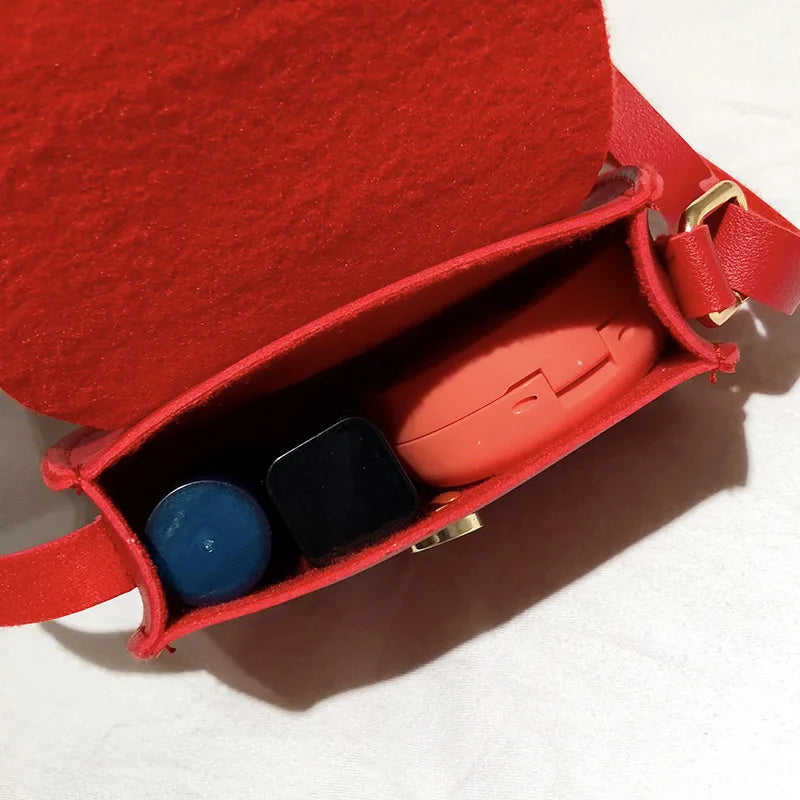 Kids Princess Mini Messenger Bag with Tassel - Cartoon Shoulder Bag