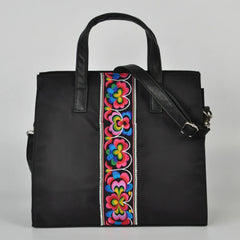 Chinese National Diagonal Embroidery Business Briefcase Female