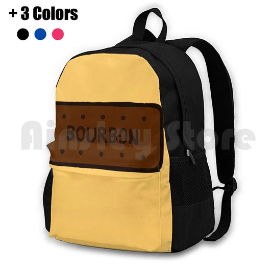 Chocolate Bourbon Biscuit Hiking Backpack Waterproof Camping Travel
