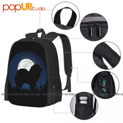 Chow Chow Dog Fan Man Women Chow Chow Backpack Large Capacity Bookbag