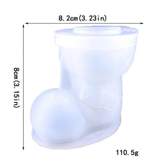 Christmas Boots Crystal Epoxy Storage Box Moulds Silicone Jewelry Mold