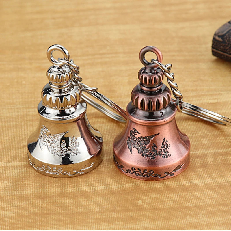 Ethnic Style Phoenix Bronze Keychain