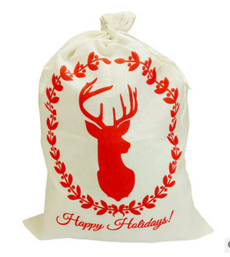 Personalized Christmas Gift Bag Large 24.8x17.7 inch Drawstring Xmas