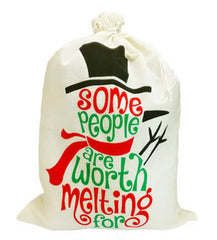 Personalized Christmas Gift Bag Large 24.8x17.7 inch Drawstring Xmas
