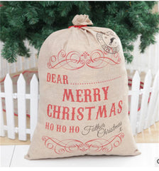 Personalized Xmas Gift Bag 24.8x17.7 in - Drawstring Santa Bag