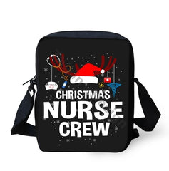 Christmas Nurse Crew Prints Pattern Shoulder Messenger Bag For Girls