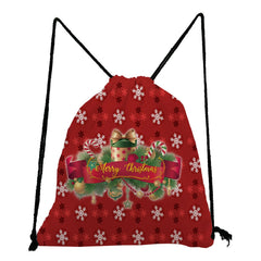 Christmas Snowflake Gift Shoe Pocket Big Capacity Travel Bag