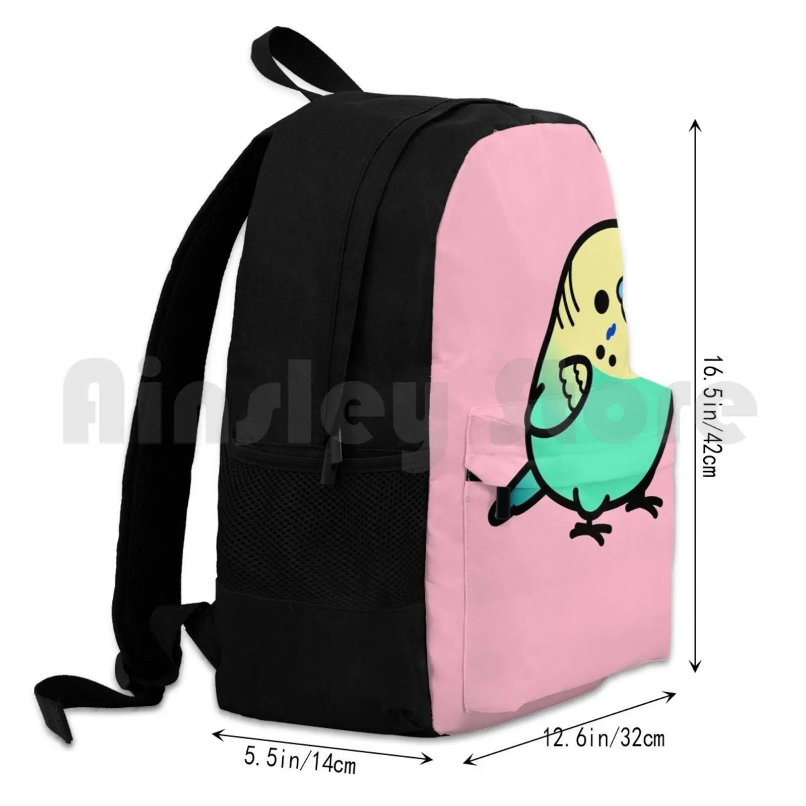 Yellow-Headed Budgie Outdoor Hiking Backpack