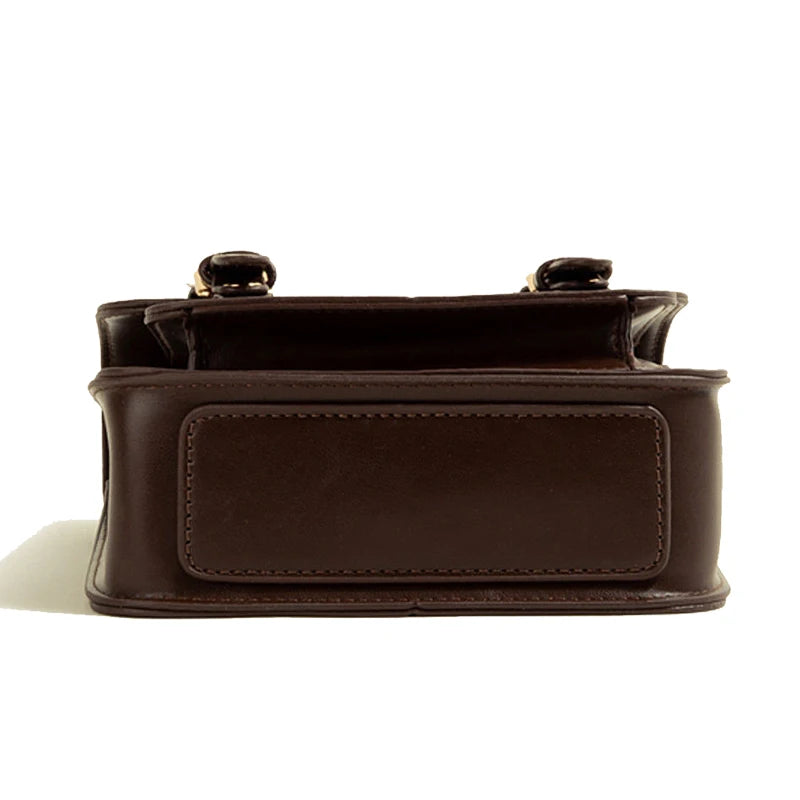 Chuwanglin Small PU Leather Shoulder Bag Vintage Crossbody Bag For Woman