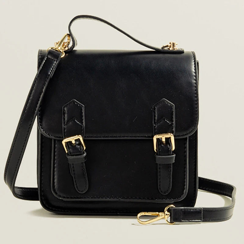 Chuwanglin Small PU Leather Shoulder Bag Vintage Crossbody Bag For Woman