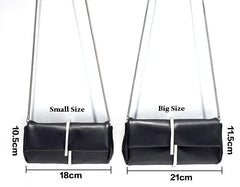 Chuwanglin Snake Bone Chain Shoulder Bag Paper Clip Clutch for Women