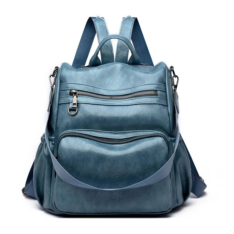 Chuwanglin Women Backpack Youth Leather Female School Bagpack D103011