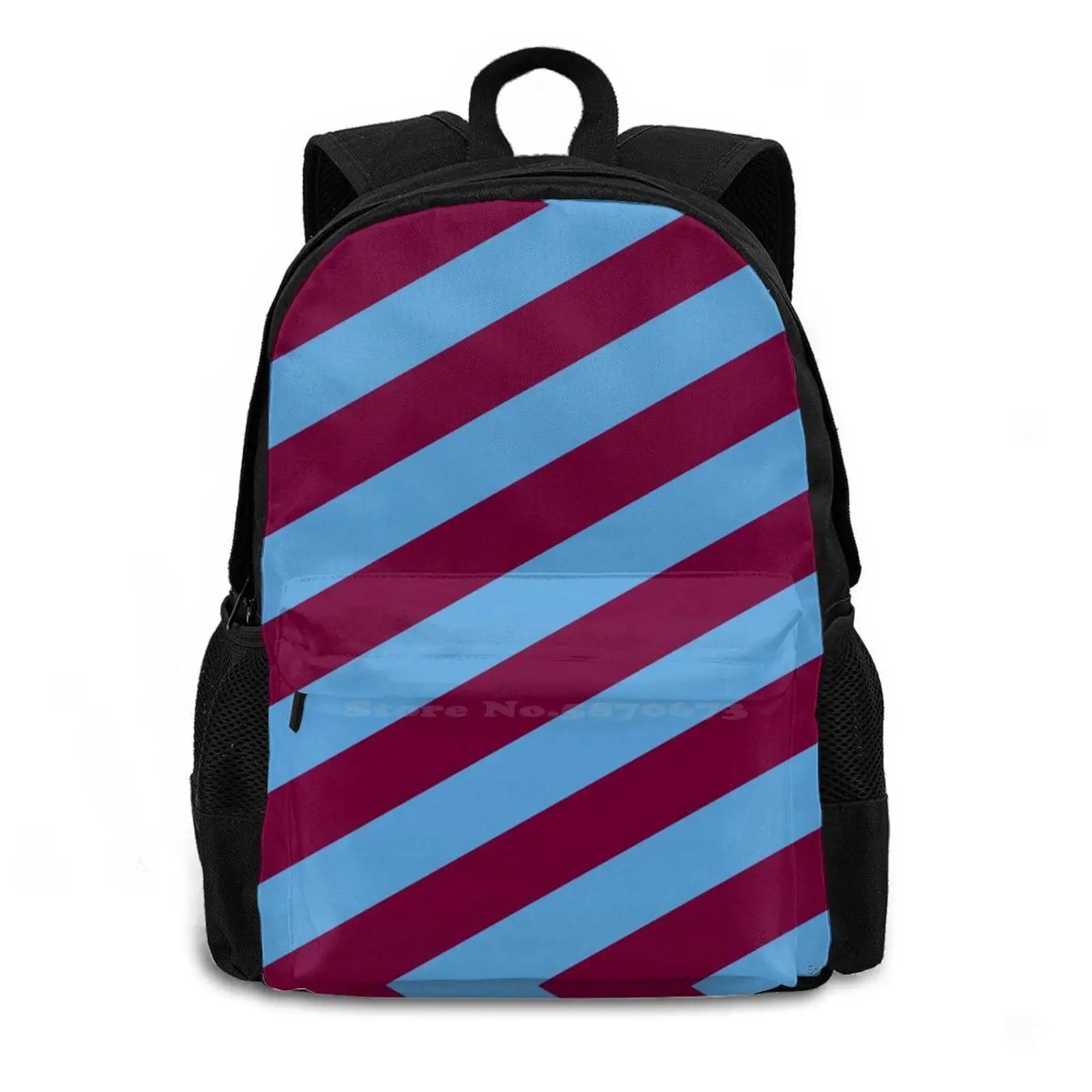 AVFC Villans 3D Print Backpack Casual Bag The Claret Army