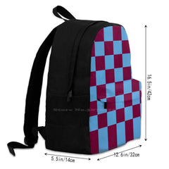 AVFC Villains Claret and Checkered Fan Flag Backpack