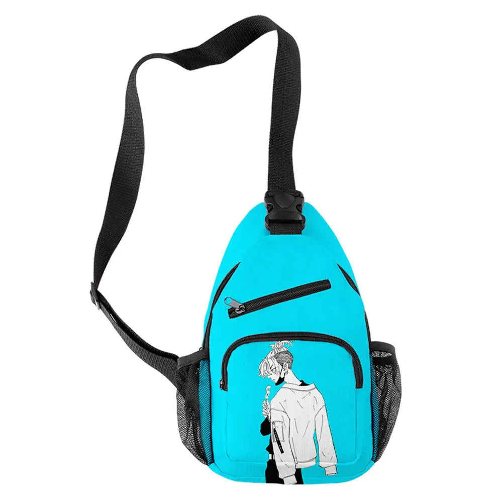 Tokyo Revengers 3D Printed Chest Bag Oxford Waterproof Crossbody Shoulder