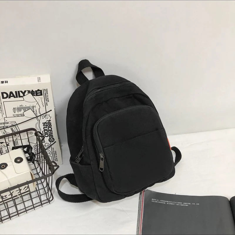 Classic Canvas Backpack for Women Men Couples Unisex