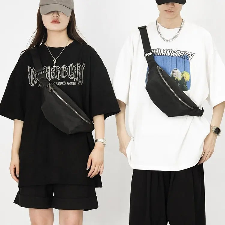 Classic Hip Hop Chest Bag Unisex Fanny Pack Big Belt Waist Bag