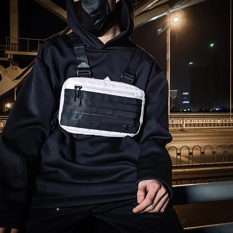 Classic Chest Bag Hip-Hop Utility Bag Streetwear Kanye Style Chest Rig