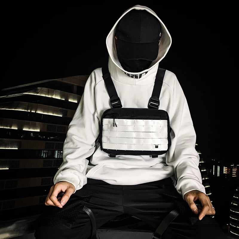 Classic Chest Bag Hip-Hop Utility Bag Streetwear Kanye Style Chest Rig