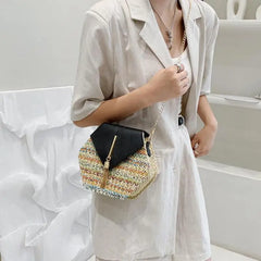 Classic Handbags High Bolsos Women's Shoulder Crossbody Bags Woven Beach Bag