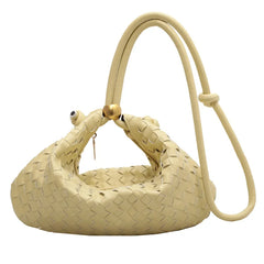 Classic PU Braided Shoulder Bags Crossbody Handbags