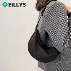 Canvas Crossbody Waist Bag Women Solid Travel Crossbody Bag