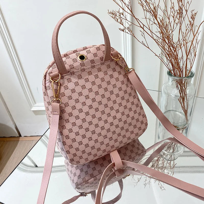 Classic Flower Backpack Women Bags Student Schoolbag Travelling Bag