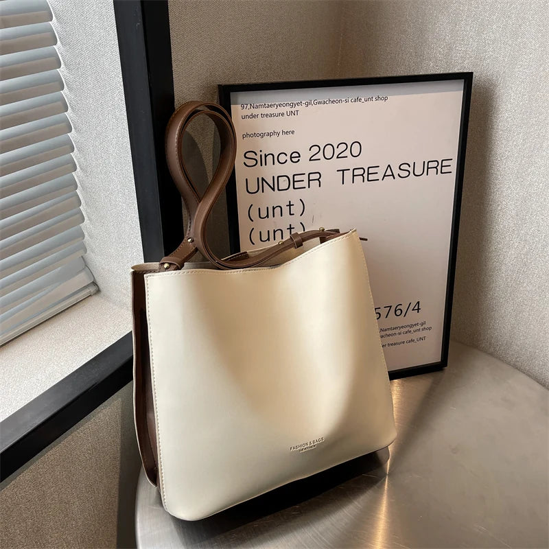 Spring Row PU Large Capacity Women's Handbag