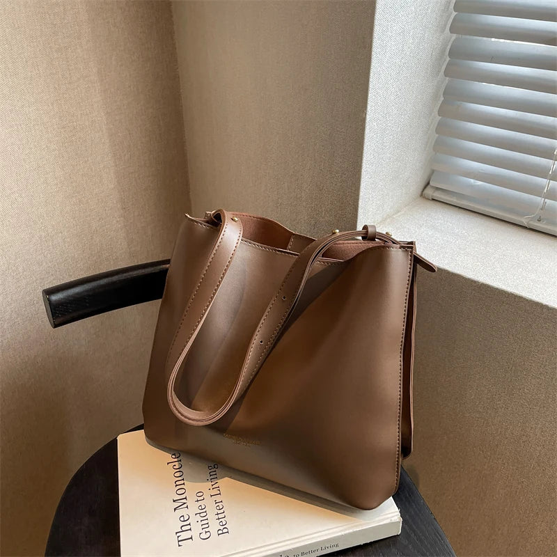 Spring Row PU Large Capacity Women's Handbag