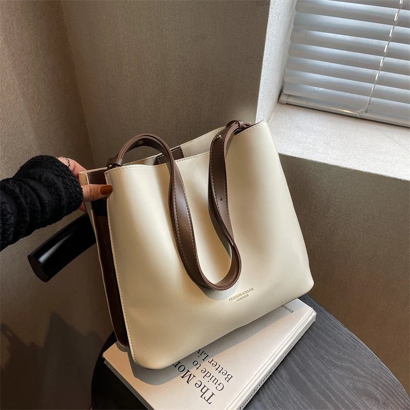 Spring Row PU Large Capacity Women's Handbag