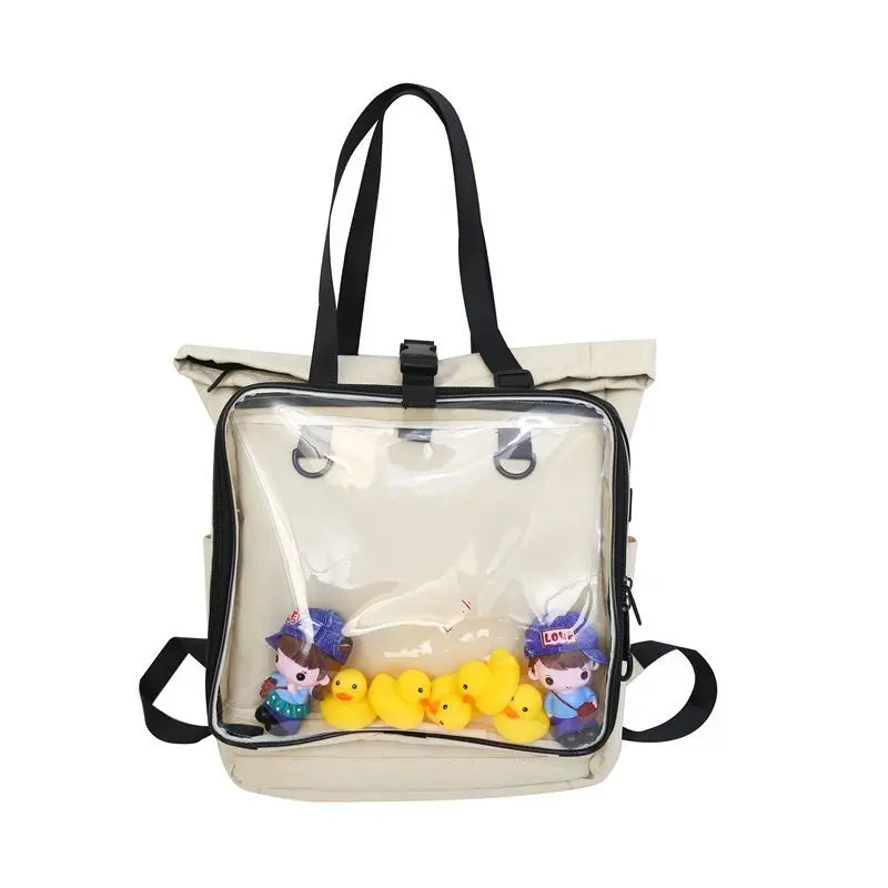 Classic ItaBag Shoulder Backpack Transparent Soft Clear Ita Bag