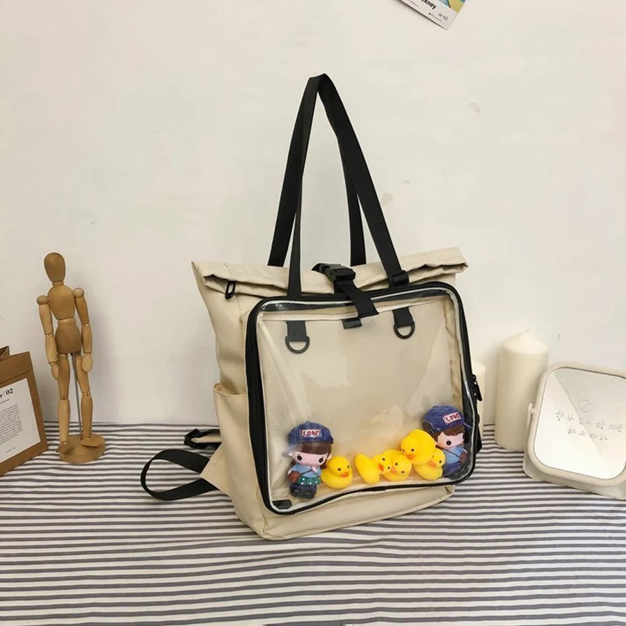 Classic ItaBag Shoulder Backpack Transparent Soft Clear Ita Bag