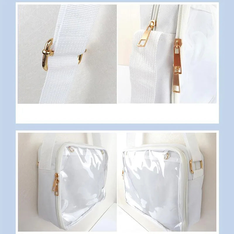 Transparent Pink ItaBag Shoulder Bag Soft Girls Lovely Clear Japanese Style