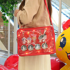 Transparent Pink ItaBag Shoulder Bag Soft Girls Lovely Clear Japanese Style