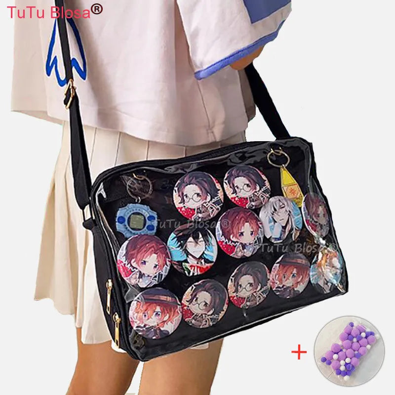 Transparent Pink ItaBag Shoulder Bag Soft Girls Lovely Clear Japanese Style