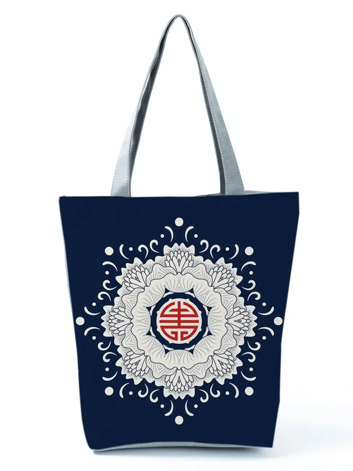 Chinese Style Floral Porcelain Printed Lady Handbag Shoulder Bag