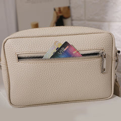 Classic Leather Shoulder Bag Wide Strap Crossbody Messenger Handbags