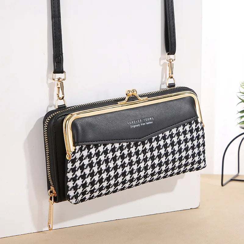 Multi-function Women Buckle Purse Large Capacity Messenger Bag