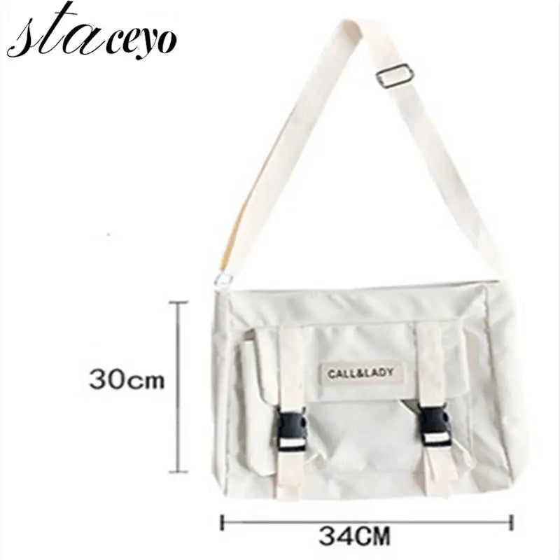 Women's Postman Bag Waterproof Canvas Schoolbag