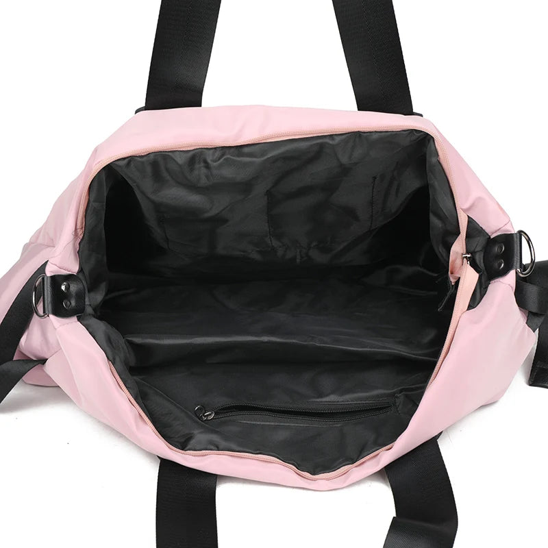 Solid Travel Bag Large Capacity Casual Shoulder Crossbody