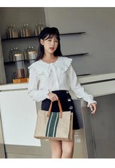 Classic Style Shoulder Bag Large Capacity Multifunction Bag