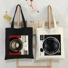 Vintage Retro Camera Photographer Women Shoulder Bag Eco Tote