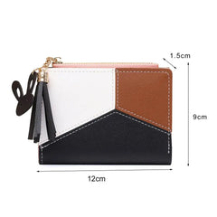 Classic Women Wallet Large Capacity Storage Supplies Short Wallet Zipper Closure