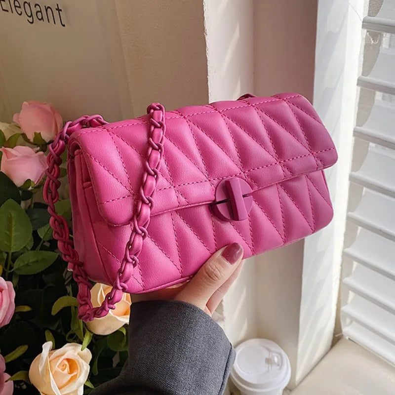 Classic Lingge Crossbody Shoulder Bag for Women