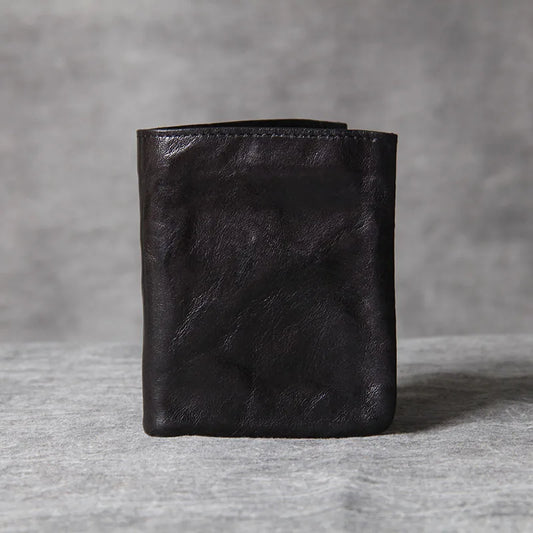 Classic Leather Wallet Vintage Style Men Wallet Multi-function Document Bag