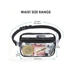 Clear Fanny Pack Stadium Approved Transparent Waist Pouch